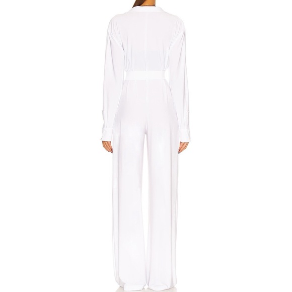 Norma Kamali NK Shirt Straight Leg Jumpsuit - Picture 3 of 5